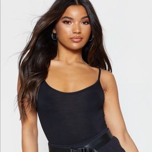 BRAND NEW Black spaghetti strap bodysuit!